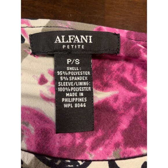 Alfani Paisley Floral Rhinestone Casual Blouse Size P/S - Picture 4 of 8